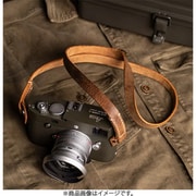 ネックストラップ ストレートカット (CURA真鍮製2重リング) フルレザー 006 125cm ブラウン NE-ST-CU-125-006