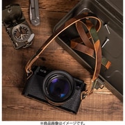 ネックストラップ ストレートカット (CURA真鍮製2重リング) フルレザー 008 125cm カモフラージュ NE-ST-CU-125-008