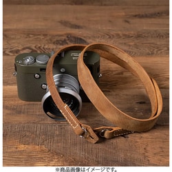 ネックストラップ テーパードカット （CURA真鍮製2重リング） フルレザー 006 125cm ブラウン NE-ST-TA-CU-125-006