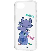 iPhone 16e 用 ディズニー 耐衝撃 ハイブリッドケース スティッチ お絵描き2 RC-DP50UC4C/ST30_IF01