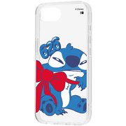 iPhone 16e 用 ディズニー 耐衝撃 ハイブリッドケース スティッチ リボン RC-DP50UC4C/ST28_IF01