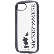 iPhone 16e 用 ディズニー Puffull 衝撃吸収 バンパー ハイブリッドケース ミッキーマウス シルエット B RC-DP50CMD2B/MK63_IF01