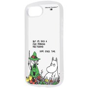iPhone 16e 用 ムーミン Puffull 衝撃吸収 バンパー ハイブリッドケース ムーミン&スナフキン2 RC-AP50CMD2C/MT98