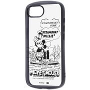 iPhone 16e 用 ディズニー Puffull 衝撃吸収 バンパー ハイブリッドケース ミッキー 蒸気船ウィリー RC-DP50CMD2B/MK66_IF02