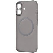 iPhone 16 用 ハードケース スリムフィット 0.6mm +マグネット充電対応 クリアブラック RT-P46PMS/CB