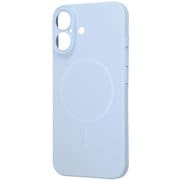 iPhone 16 用 ハードケース スリムフィット 0.6mm +マグネット充電対応 クリアブルー RT-P46PMS/CA