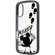 iPhone 16 用 ディズニー Puffull 衝撃吸収 バンパー ハイブリッドケース ミッキーマウスサイン RC-DP46CMD2B/MK13