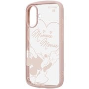 iPhone 16 用 ディズニー Puffull 衝撃吸収 バンパー ハイブリッドケース ミニーマウスサイン RC-DP46CMD2P/MN25