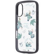 iPhone 16 用 ディズニー Puffull 衝撃吸収 バンパー ハイブリッドケース いろんなスティッチ2 RC-DP46CMD2B/ST29