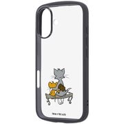 iPhone 16 用 トムとジェリー Puffull 衝撃吸収 バンパー ハイブリッドケース ハンマー 4 RC-WP46CMD2B/TJ95