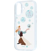 iPhone 16 用 ディズニー 耐衝撃 ハイブリッドケース シンデレラ シャボン玉 RC-DP46UC4A/CN17_IF02