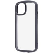 iPhone 15/14/13 用 ハイブリッドタフケース Puffull ＋レンズガードリング ブラック RT-P51CMD1/B