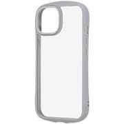 iPhone 15/14/13 用 ハイブリッドタフケース Puffull ＋レンズガードリング グレー RT-P51CMD1/GR