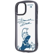 iPhone 15/14/13 用 ディズニー Puffull 衝撃吸収 バンパー ハイブリッドケース ドナルドダックサイン RC-DP51CMD2B/DD7