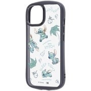 iPhone 15/14/13 用 ディズニー Puffull 衝撃吸収 バンパー ハイブリッドケース いろんなスティッチ2 RC-DP51CMD2B/ST29