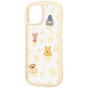 iPhone 15/14/13 用 ディズニー Puffull 衝撃吸収 バンパー ハイブリッドケース プーさんと仲間達 花柄2 RC-DP51CMD2MLW/PO72