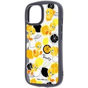 iPhone 15/14/13 用 ルーニー・テューンズ Puffull 衝撃吸収 バンパー ハイブリッドケース トゥイーティー/総柄2 RC-WP51CMD2B/TWB3