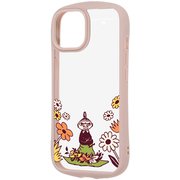 iPhone 15/14/13 用 ムーミン Puffull 衝撃吸収 バンパー ハイブリッドケース リトルミイ＆お花4 RC-AP51CMD2P/MT99