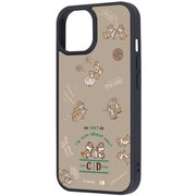 iPhone 15/14/13 用 ディズニー maru 衝撃吸収 バンパー ハイブリッドケース チップ＆デール ベストフレンズ RJ-DP51K4TB/CD9