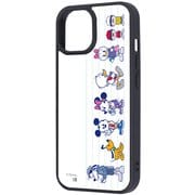 iPhone 15/14/13 用 ディズニー maru 衝撃吸収 バンパー ハイブリッドケース ミッキー＆フレンズ 背比べ RJ-DP51K4TB/MAF13_IF01