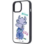 iPhone 15/14/13 用 ディズニー maru 衝撃吸収 バンパー ハイブリッドケース スティッチ お絵描き RJ-DP51K4TB/ST10_IF01