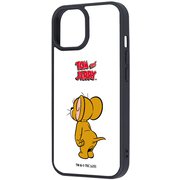 iPhone 15/14/13 用 トムとジェリー maru 衝撃吸収 バンパー ハイブリッドケース ジェリー スタンダード RJ-WP51K4TB/JRA1