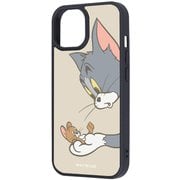 iPhone 15/14/13 用 トムとジェリー maru 衝撃吸収 バンパー ハイブリッドケース トムとジェリー キャッチ RJ-WP51K4TB/TJ42