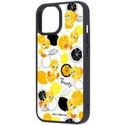 iPhone 15/14/13 用 ルーニー・テューンズ maru 衝撃吸収 バンパー ハイブリッドケース トゥイーティー/総柄 RJ-WP51K4TB/TWB2