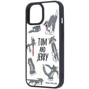 iPhone 15/14/13 用 トムとジェリー maru 衝撃吸収 バンパー ハイブリッドケース おかしなトム2 RJ-WP51K4TB/TJ10