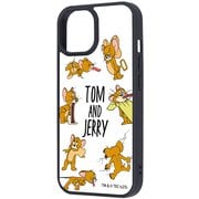 iPhone 15/14/13 用 トムとジェリー maru 衝撃吸収 バンパー ハイブリッドケース おかしなジェリー2 RJ-WP51K4TB/TJ11