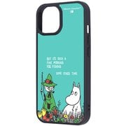 iPhone 15/14/13 用 ムーミン maru 衝撃吸収 バンパー ハイブリッドケース ムーミン＆スナフキン RJ-AP51K4TB/MT16