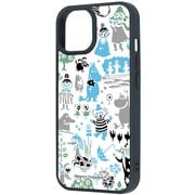 iPhone 15/14/13 用 ムーミン maru 衝撃吸収 バンパー ハイブリッドケース パターン 2 RJ-AP51K4TB/MT014