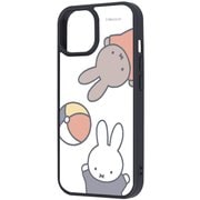 iPhone 15/14/13 用 ミッフィー maru 衝撃吸収 バンパー ハイブリッドケース ミッフィーとメラニー RJ-BP51K4TB/MF50