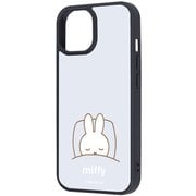 iPhone 15/14/13 用 ミッフィー maru 衝撃吸収 バンパー ハイブリッドケース ミッフィー おやすみ RJ-BP51K4TB/MF67