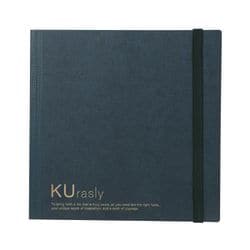 T9 078 [KUrasly スクエアノート 150mm 正方形 5mm方眼罫 ネイビー]