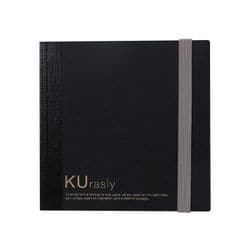 KUrasly スクエアノート 108mm 正方形 5mm方眼罫 ブラック T9 083