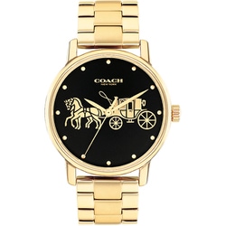 GRAND 36mm ステンレススティールベルト 黒文字盤 正規品2年保証 14504174