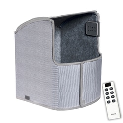 パネルヒーター 足元用 真の7面発熱 リモコン付き 遠赤外線ヒーター 省エネ デスクヒーター 温度調節3段階 タイマー付 薄型 スモーキーグレー TPH-Elite7