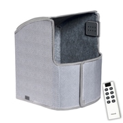 パネルヒーター 足元用 真の7面発熱 リモコン付き 遠赤外線ヒーター 省エネ デスクヒーター 温度調節3段階 タイマー付 薄型 スモーキーグレー TPH-Elite7