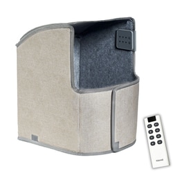 パネルヒーター 足元用 真の7面発熱 リモコン付き 遠赤外線ヒーター 省エネ デスクヒーター 温度調節3段階 タイマー付 薄型 サンドベージュ TPH-Elite7