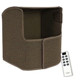 パネルヒーター 足元用 真の7面発熱 リモコン付き 遠赤外線ヒーター 省エネ デスクヒーター 温度調節3段階 タイマー付 薄型 バーントアンバー TPH-Elite7