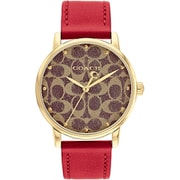 GRAND 36mm レッドレザーベルト 茶文字盤 正規品2年保証 14503874