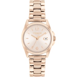 GREYSON 28mm ステンレススティールベルト ピンクサンレイ文字盤 正規品2年保証 14503908