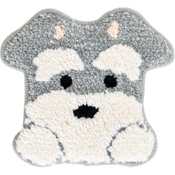 ファンディットアニマル シュナウザー デコレーションマスコット 約縦25cm×横26cm グレー