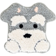 ファンディットアニマル シュナウザー デコレーションマスコット 約縦25cm×横26cm グレー