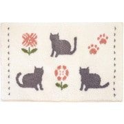 乾度良好 バスマット ラミン 約縦36cm×横55cm ホワイト