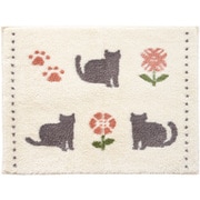 乾度良好 バスマット ラミン 約縦45cm×横60cm ホワイト