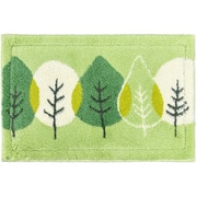 乾度良好 バスマット リーフダンス 約縦36cm×横55cm グリーン