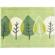 乾度良好 バスマット リーフダンス 約縦45cm×横60cm グリーン