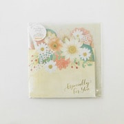 62-209 [フラワー三つ折り色紙 クリーム]